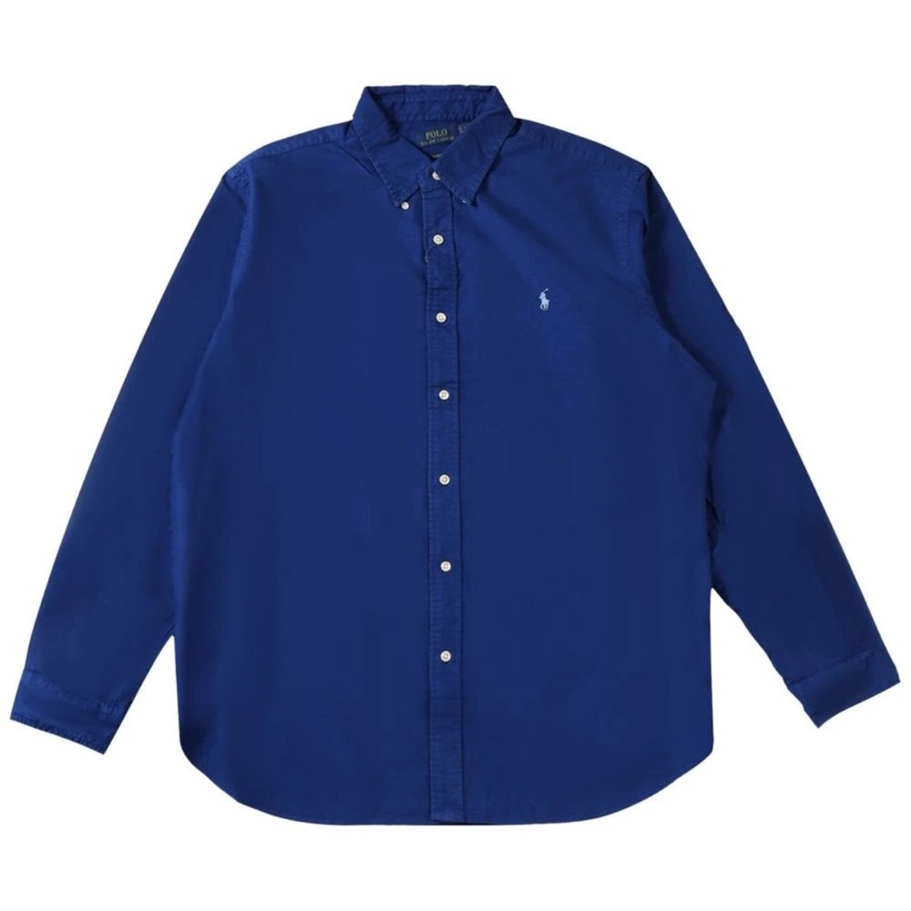 Polo Ralph Lauren Oxford Sport Shirt Chalet Blue Brand New Retail $125.00